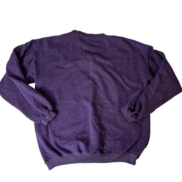 VTG Purple Crew Neck Sweatshirt Ricardo Men's Size Large - Picture 3 of 5